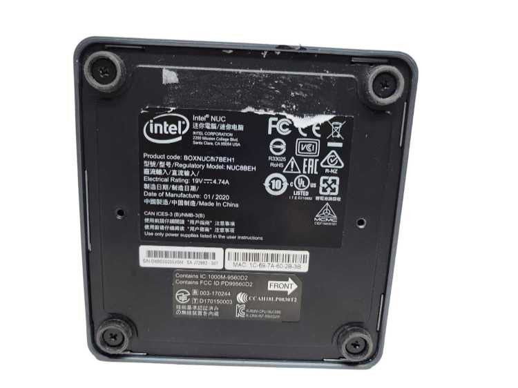 Intel NUC Barebones, Core i7-8559U, 8GB RAM (NUC8BEH) NO HDD