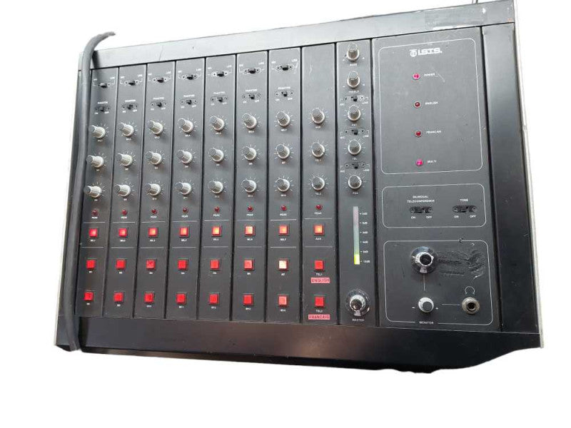 ISTS Audio Mixer MN:P14 Min 10 Inputs & 5 Multi DOL 8/2 Interpreter Consoles  =