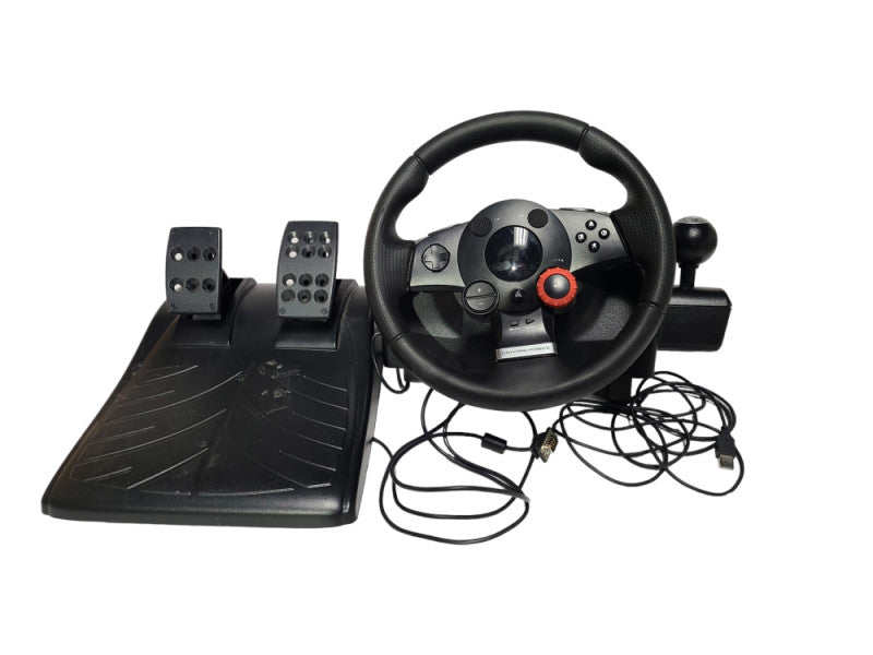 Logitech Driving Force GT E-X5C19 Racing Wheel With Foot Pedals, PC PS2 PS3