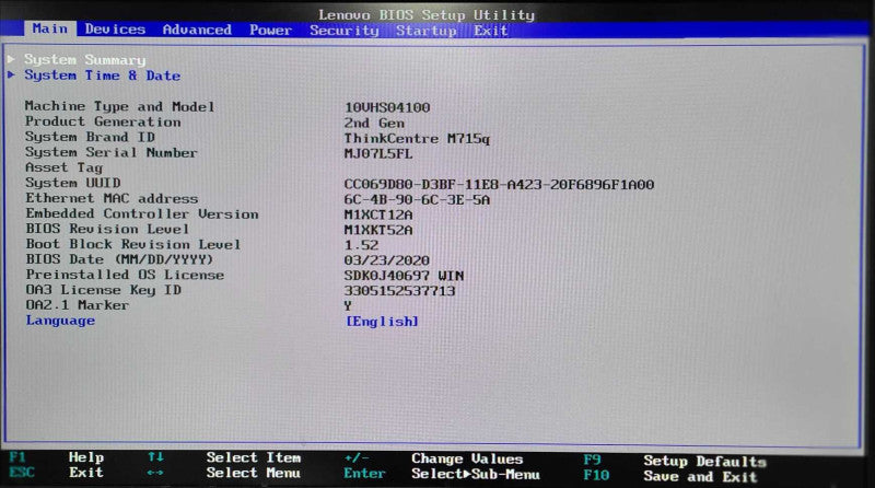 Lenovo ThinkCentre M715q Ryzen 3 Pro 2200GE, 16GB RAM, 256GB Nvme w/PWR