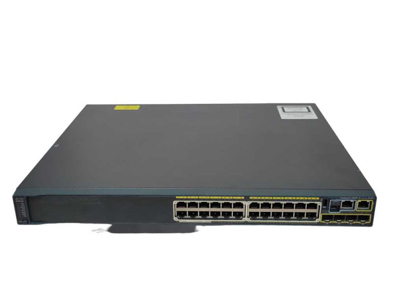 Cisco WS-C2960S-24PS-L 24 Port Gigabit 370W PoE managed Switch Q_