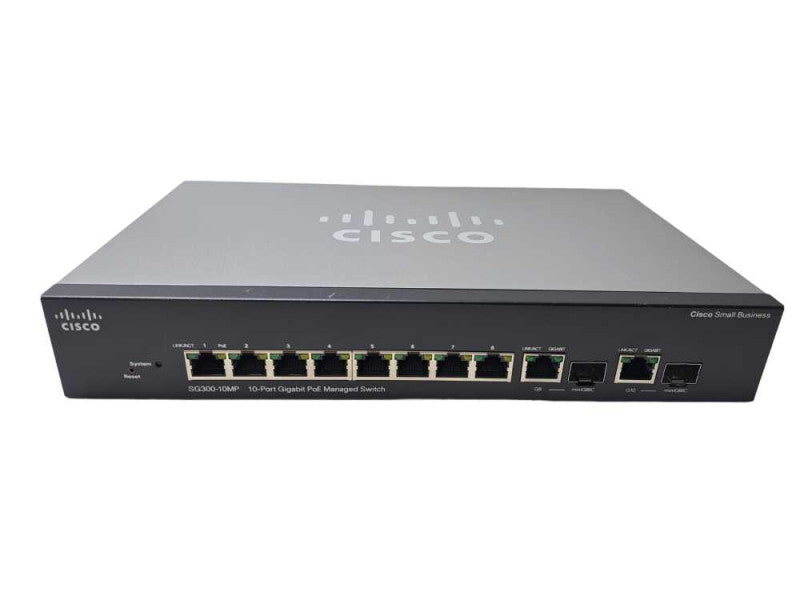 Cisco SG300-10MP V02 | 10-Port Gigabit PoE Managed Switch  )