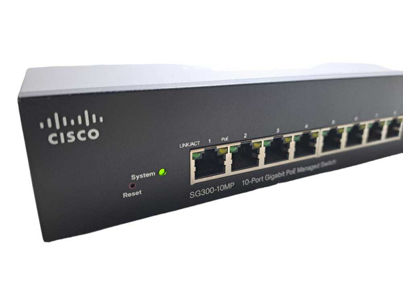 Cisco SG300-10MP V02 | 10-Port Gigabit PoE Managed Switch  )
