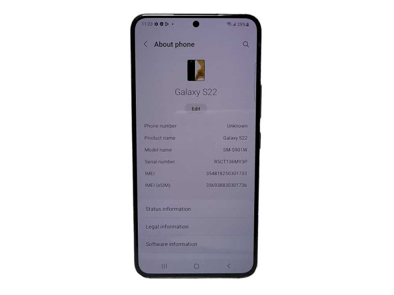 Samsung Galaxy S22 5G 128GB (SM-S901W) - READ $