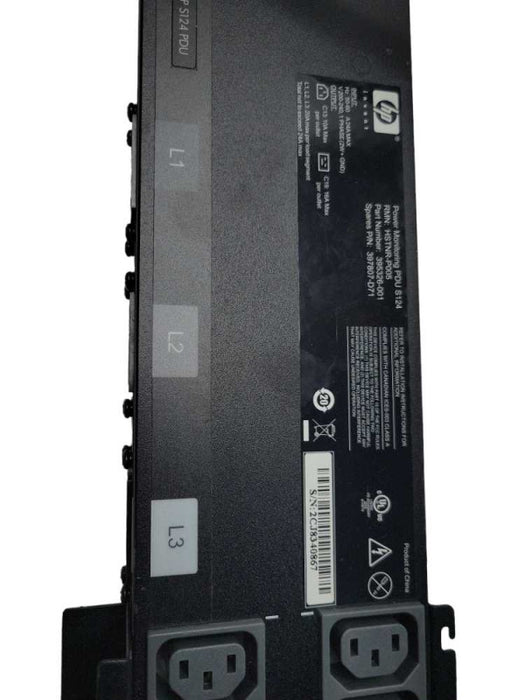 HP Power Monitoring PDU Model: S124 395326-001 Q_