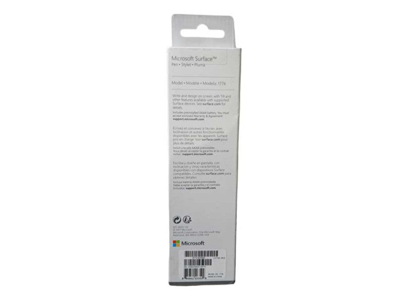 New | Microsoft Surface Pen Stylet | Model 1776 | Silver Q)