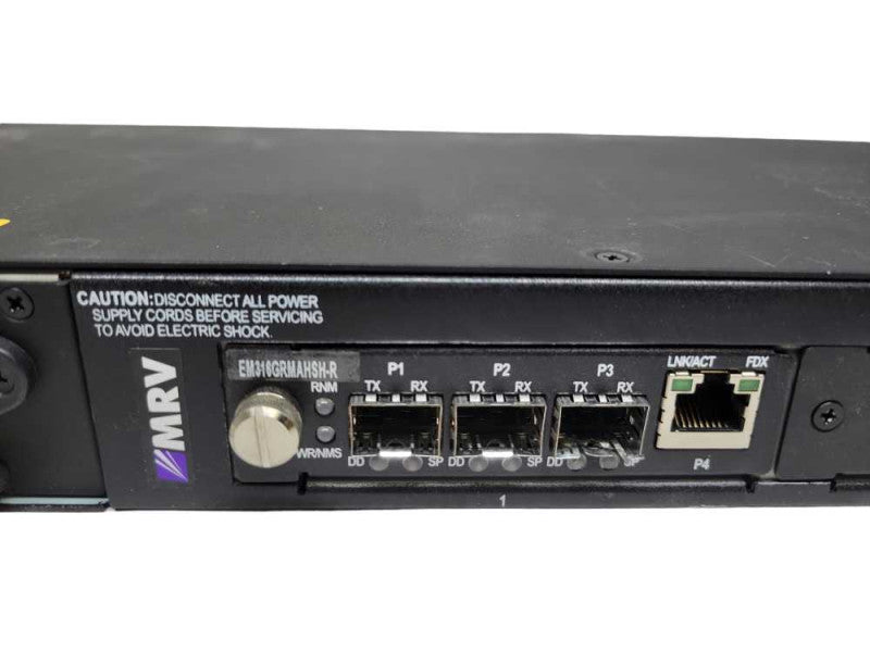MRV NC316BU-3/AC-R with MRV 316GRMAHSH-R Fibre Module Card %