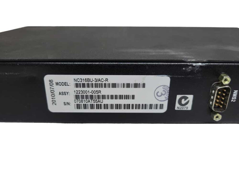 MRV NC316BU-3/AC-R with MRV 316GRMAHSH-R Fibre Module Card %