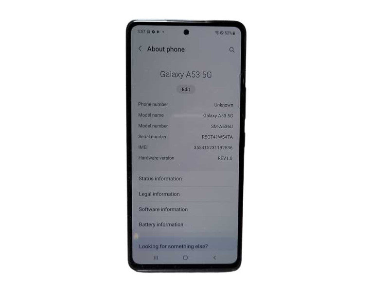 Samsung Galaxy A53 5G SM-A536U 128GB READ $