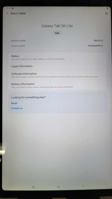 Samsung Galaxy Tab S6 Lite 64GB Wi-Fi SM-P610(READ) %