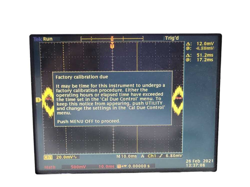 Tektronix TDS 3054 4 Channel Digital Phosphor Oscilloscope 500MHz 5GS/s _