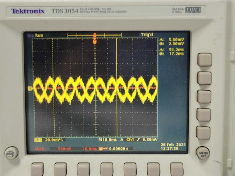 Tektronix TDS 3054 4 Channel Digital Phosphor Oscilloscope 500MHz 5GS/s _