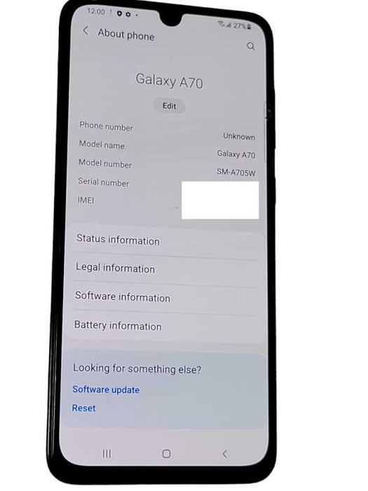 Samsung Galaxy A70 128GB (SM-A705W) smart phone, read _