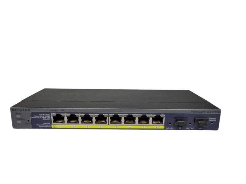 NETGEAR GS110TP Prosafe 8-Port Gigabit Smart Switch w/ PoE and Fiber Uplink %
