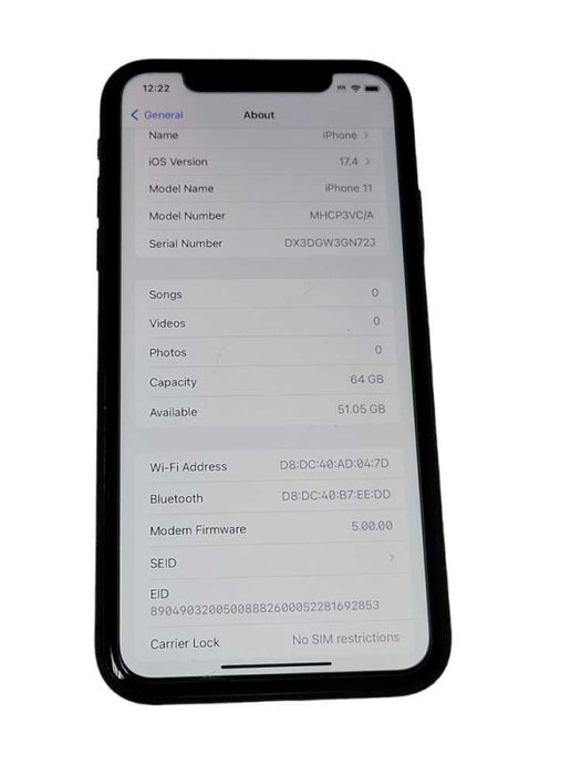 Apple iPhone 11 64GB Unlocked _