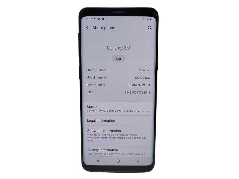 Samsung Galaxy S9 64GB (SM-G960W) - READ Q$