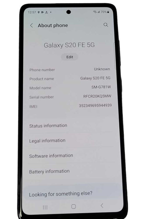 Samsung Galaxy S20 FE 5G 128GB UNLOCKED _