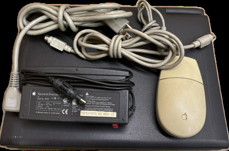 Apple Macintosh PowerBook 190 Vintage Laptop With Mouse/Manual FRENCH READ!