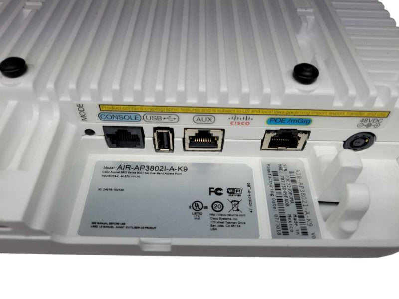 Cisco Aironet 3800 Series (IEEE 802.11ac) Access Point AIR-AP3802I-A-K9 %