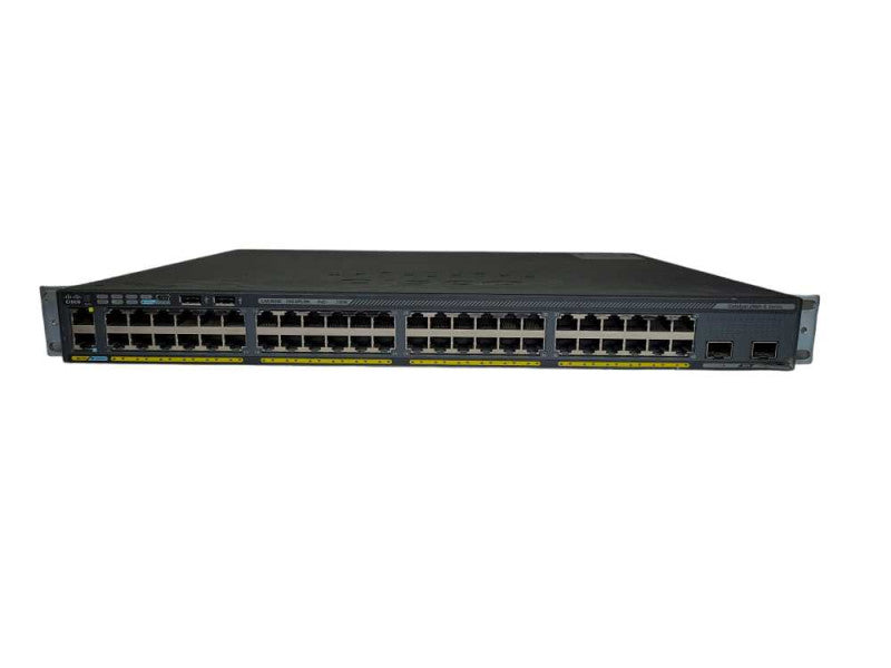 Cisco WS-C2960X-48FPD-L | 48-Port Gigabit PoE+ 2x SPF+ Stack Mod Q%