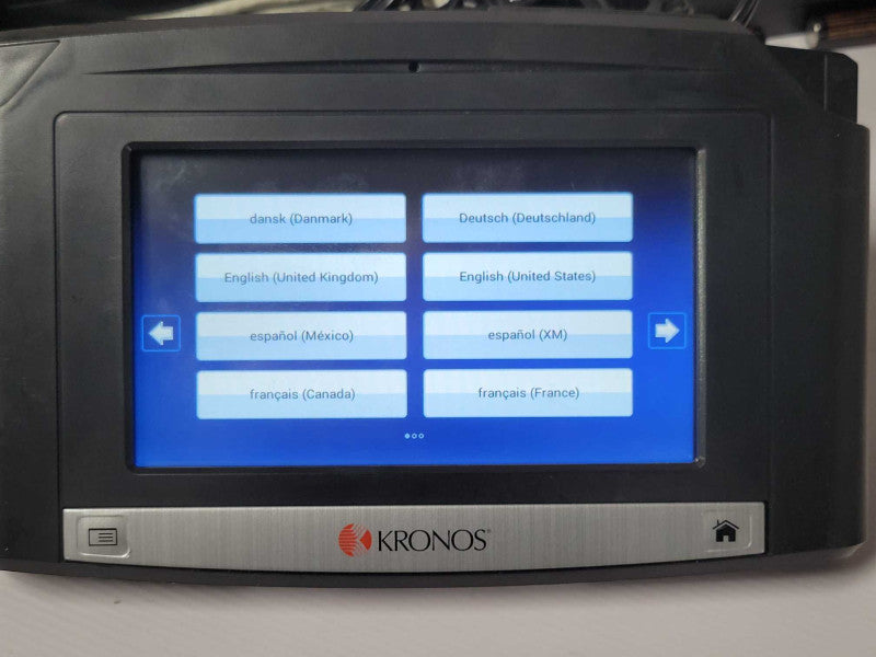 KRONOS INTOUCH 9100 Proximity Reader TIME CLOCK 8609100-008 Factory Reset Q_