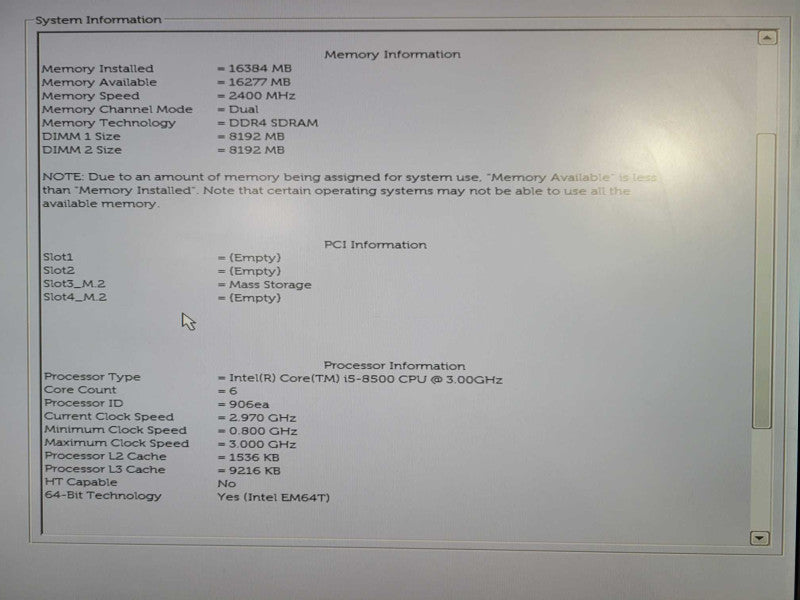 Dell OptiPlex 3060 SFF - Core i5-8500 | 16GB RAM | 256GB NVMe !