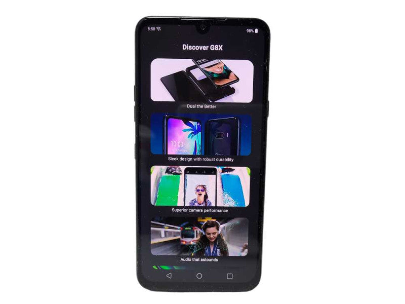 LG G8x ThinQ LM-G850V 128GB Live Demo Unit READ $