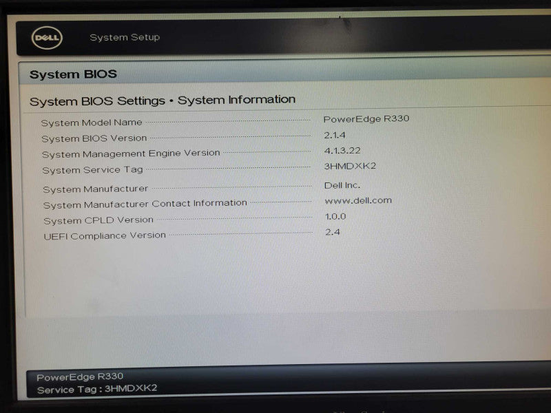Dell PE R330 Xeon E3-1230V5 3.4GHz PERC H330 1x PSU, NO RAM/HDD _
