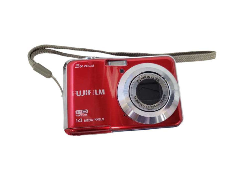 Fujifilm Finepix AX500 Red Digital Camera (Requires 2/AA) {14MP} !