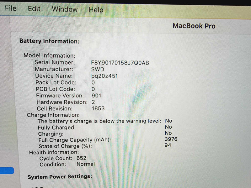 Apple Macbook Pro 2018 13\\" Core i5-8259U @ 2.3GHz 8GB DDR3 500GB SSD (
