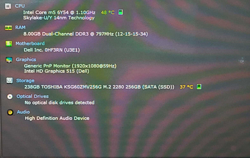 Dell Latitude 7275, Core m5-6Y57 1.1GHz, 8GB, 256GB SSD