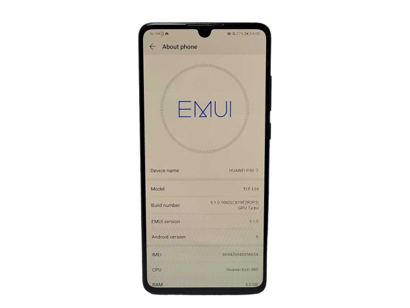 Huawei P30 128GB Retail Mode READ Q$