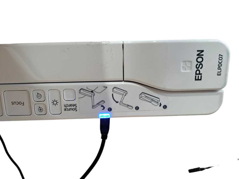 Epson ELPDC07 Digital Document HD 1080p Camera Portable Visualizer 8x Zoom )