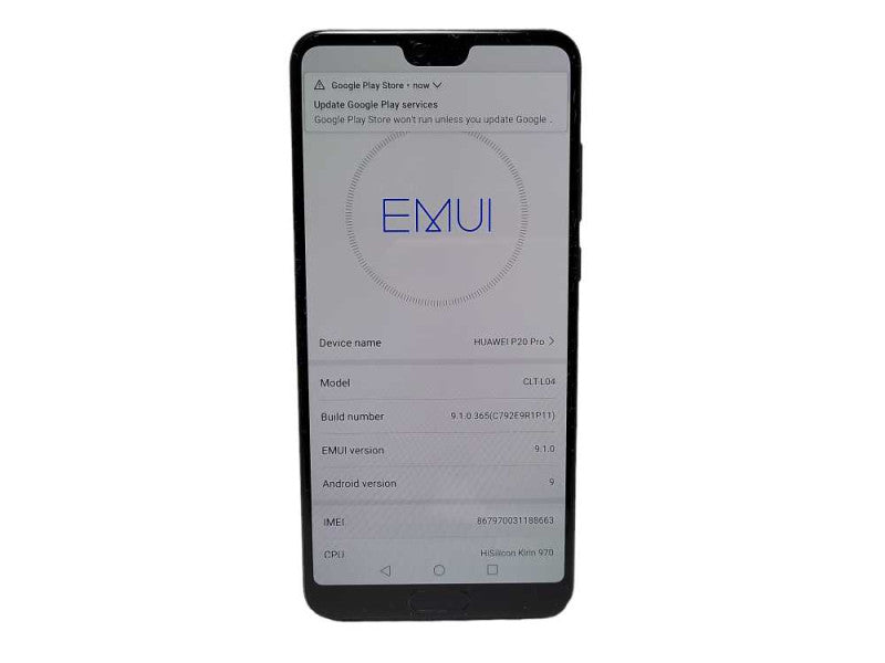 Huawei P20 Pro (CLT-L04) 128GB READ $