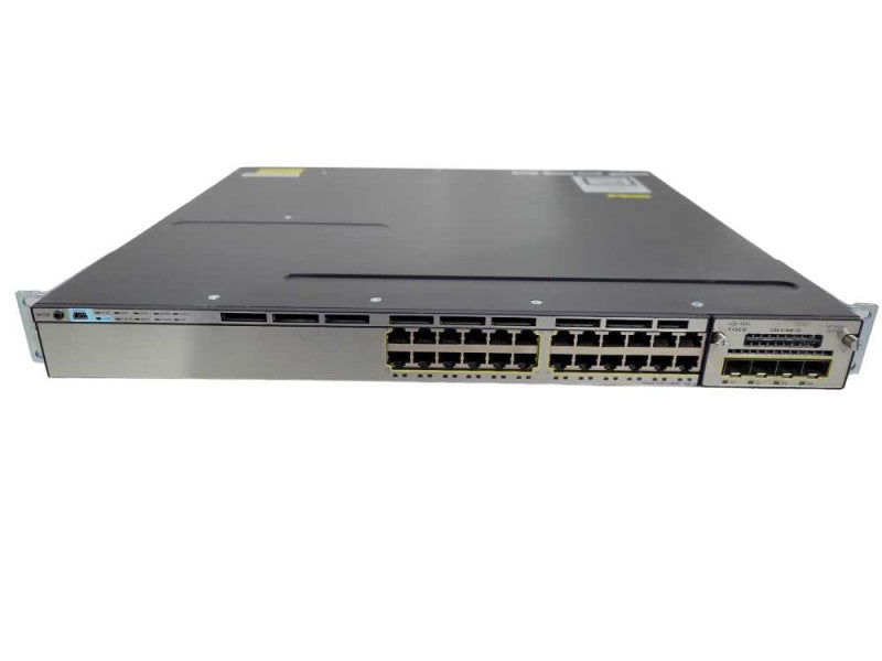 Cisco WS-C3750X-24P-S | 24 Port Gigabit PoE+ Managed Switch w/ C3KX-NM-1G !