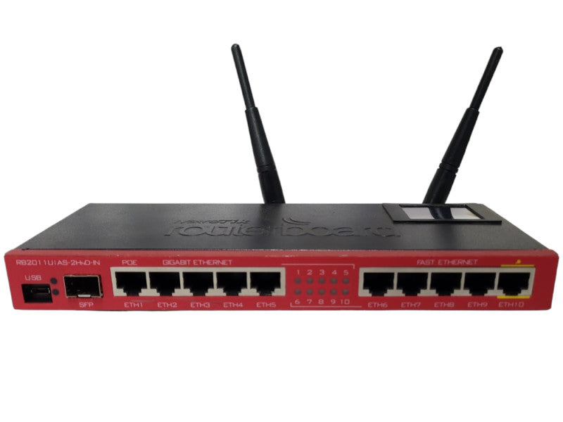 Mikrotik RB2011UiAS-2HnD-IN RouterBOARD 2.4GHz 10 Port Wireless Enet Unit  Q