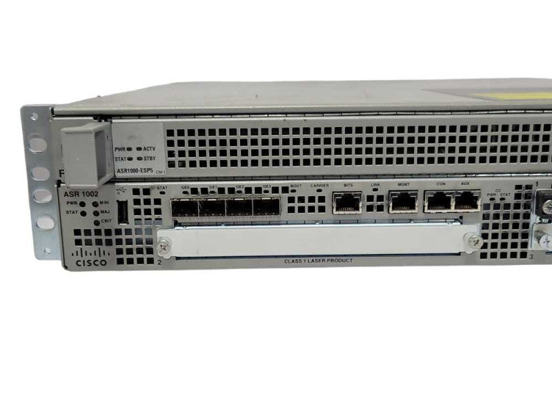 Cisco ASR1002 V05 Services Router with 2x PSU, SPA-5X1GE-V2 module _