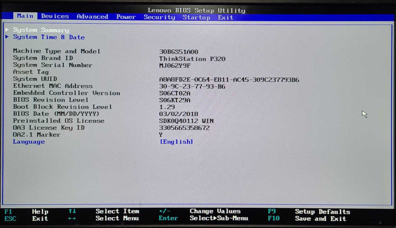 Lenovo ThinkStation P320, Xeon E3-1230 v6 3.50GHz, 8GB DDR4, QUADRO K620 GPU