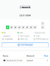 Ubiquiti UniFi US-8-150W 8 Port PoE Gigabit Ethernet Switch %