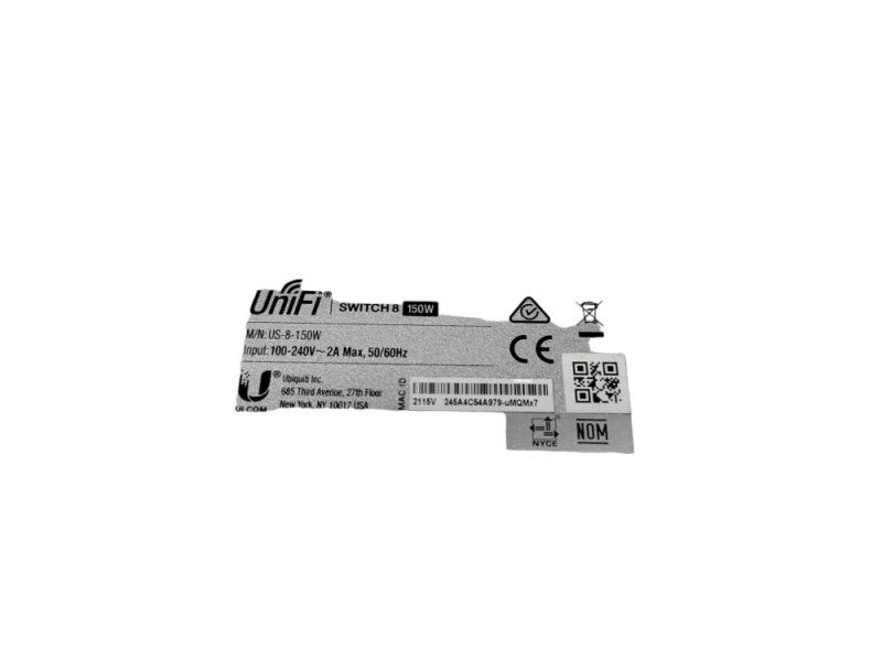 Ubiquiti UniFi US-8-150W 8 Port PoE Gigabit Ethernet Switch %