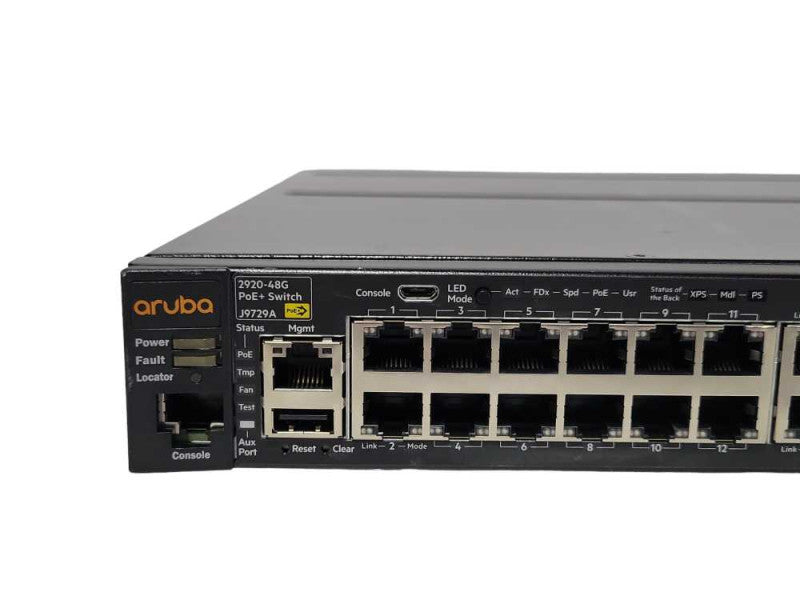 HP 2920-48G PoE+Port Gigabit Ethernet Managed Network Switch J9729A _