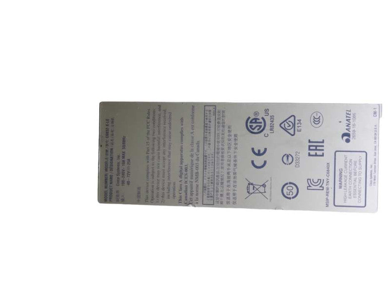 Cisco C6832-X-LE, 2x C6840-X-LE-PFC, 1x C6840-X-FAN, 2x C6840-X-750W-AC Q%