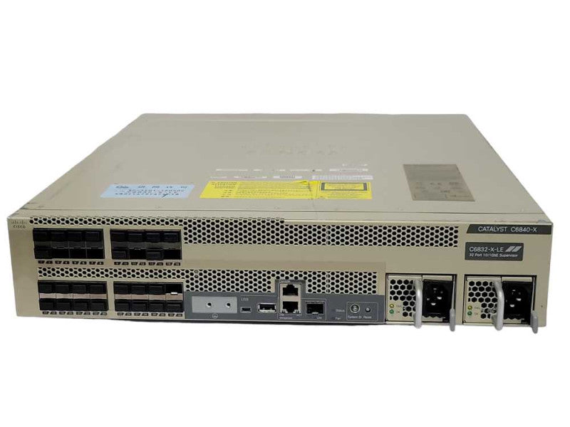 Cisco C6832-X-LE Catalyst 6832-X-Chassis 2x C6048-X-750W-AC PSU, READ _