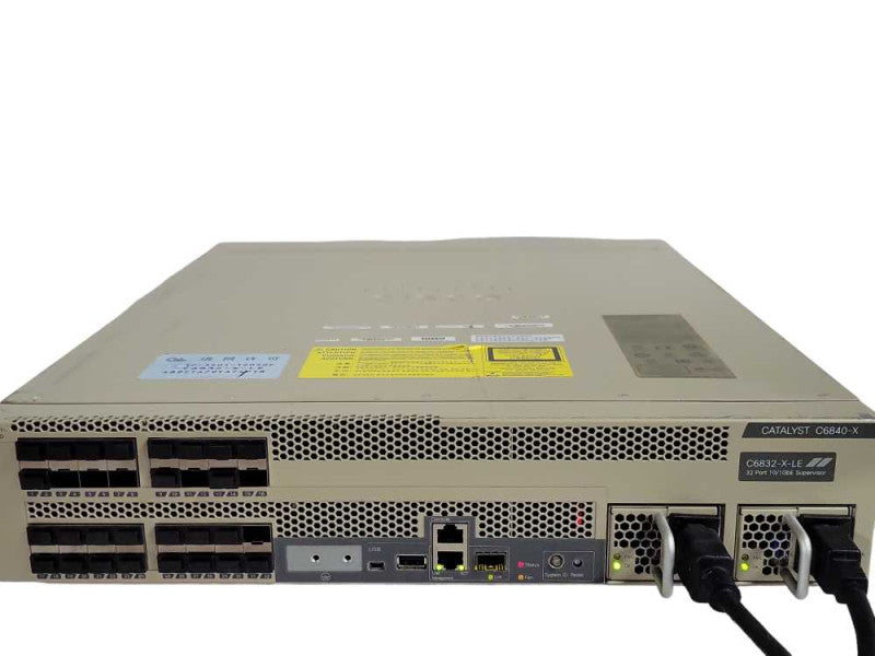 Cisco C6832-X-LE Catalyst 6832-X-Chassis 2x C6048-X-750W-AC PSU, READ _