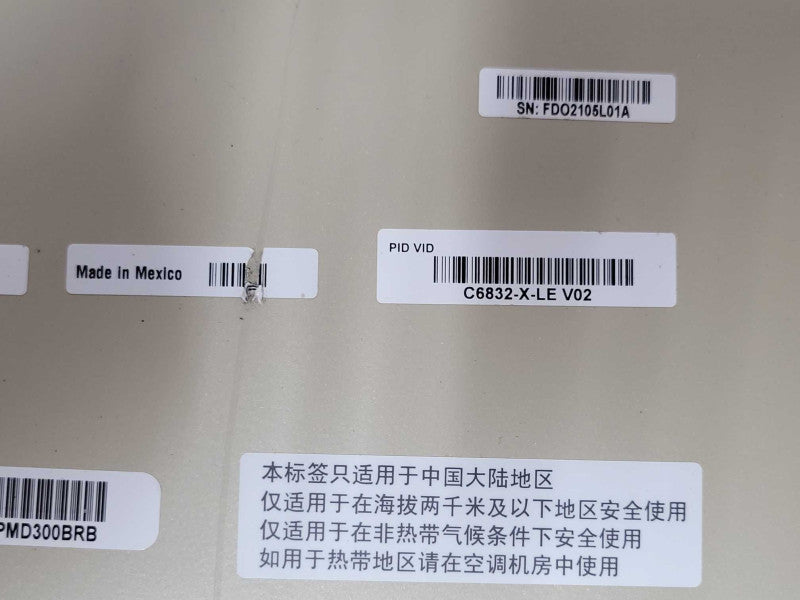 Cisco C6832-X-LE Catalyst 6832-X-Chassis 2x C6048-X-750W-AC PSU, READ _