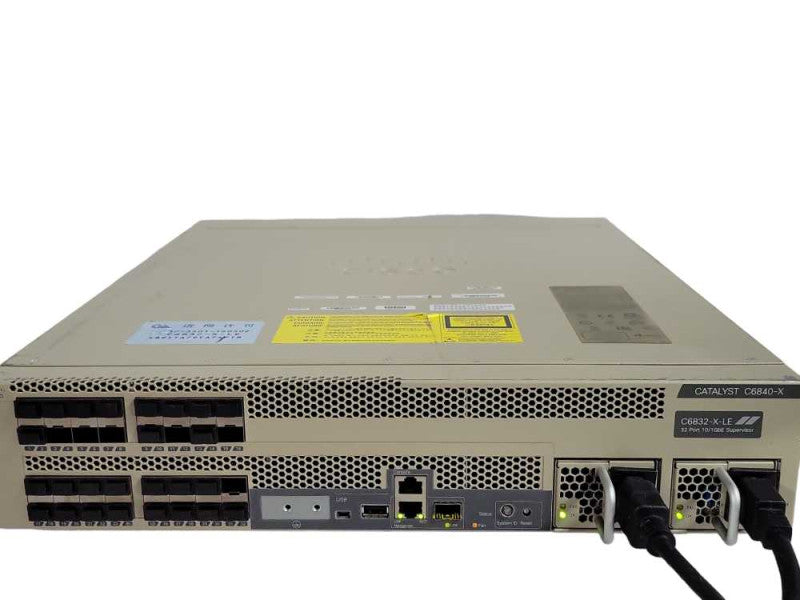 Cisco C6832-X-LE Catalyst 6832-X-Chassis 2x C6048-X-750W-AC PSU, READ _