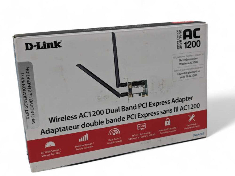 D-Link AC1200 Dual Ban PCI Express Adaptor low/high profile brackets included -