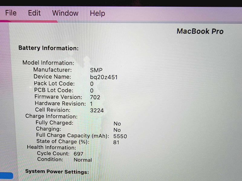 Apple Macbook Pro Retina 2015 13\\" Core i5-5257U @ 2.7GHz 8GB DDR3 250GB SSD (