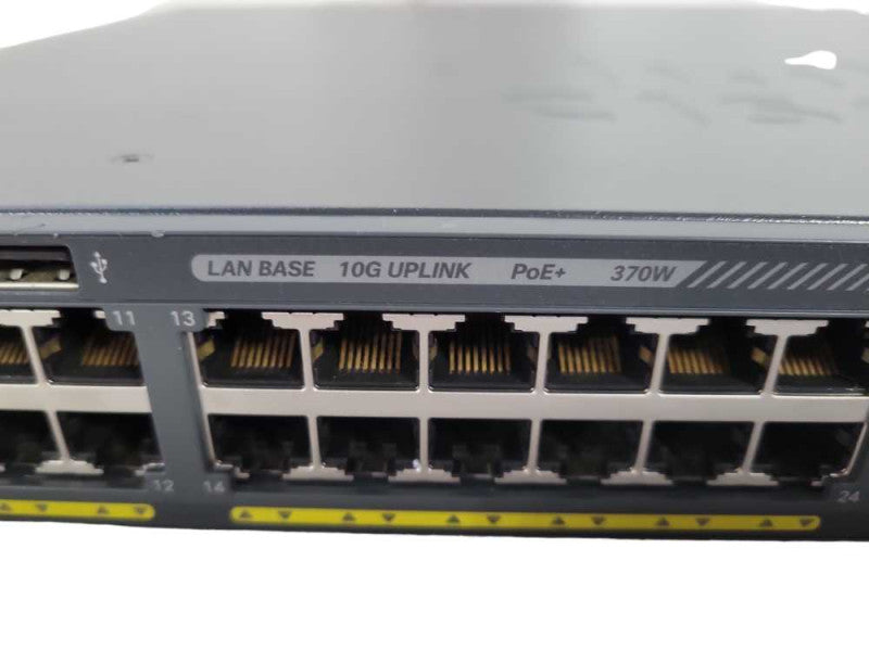 Cisco WS-C2960X-48LPD-L | 48-Port Gigabit PoE+ Switch | 2x 10G SFP+ | + Stack !
