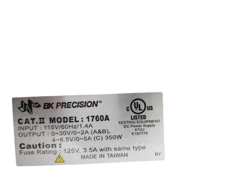 BK Precision 1760A DC Bench Power Supply  =